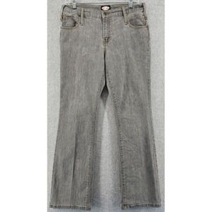 Vtg Y2K Zoey Beth Flare Jeans Womens 9/10 Gray Denim Mid Rise‎ Bootcut 31x29.5"